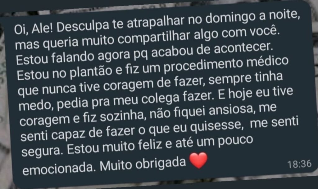 Depoimento paciente terapia online SP