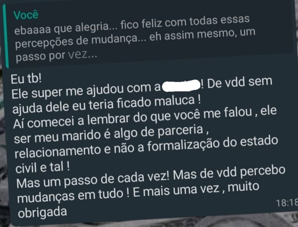Depoimento dependência emocional tratamento